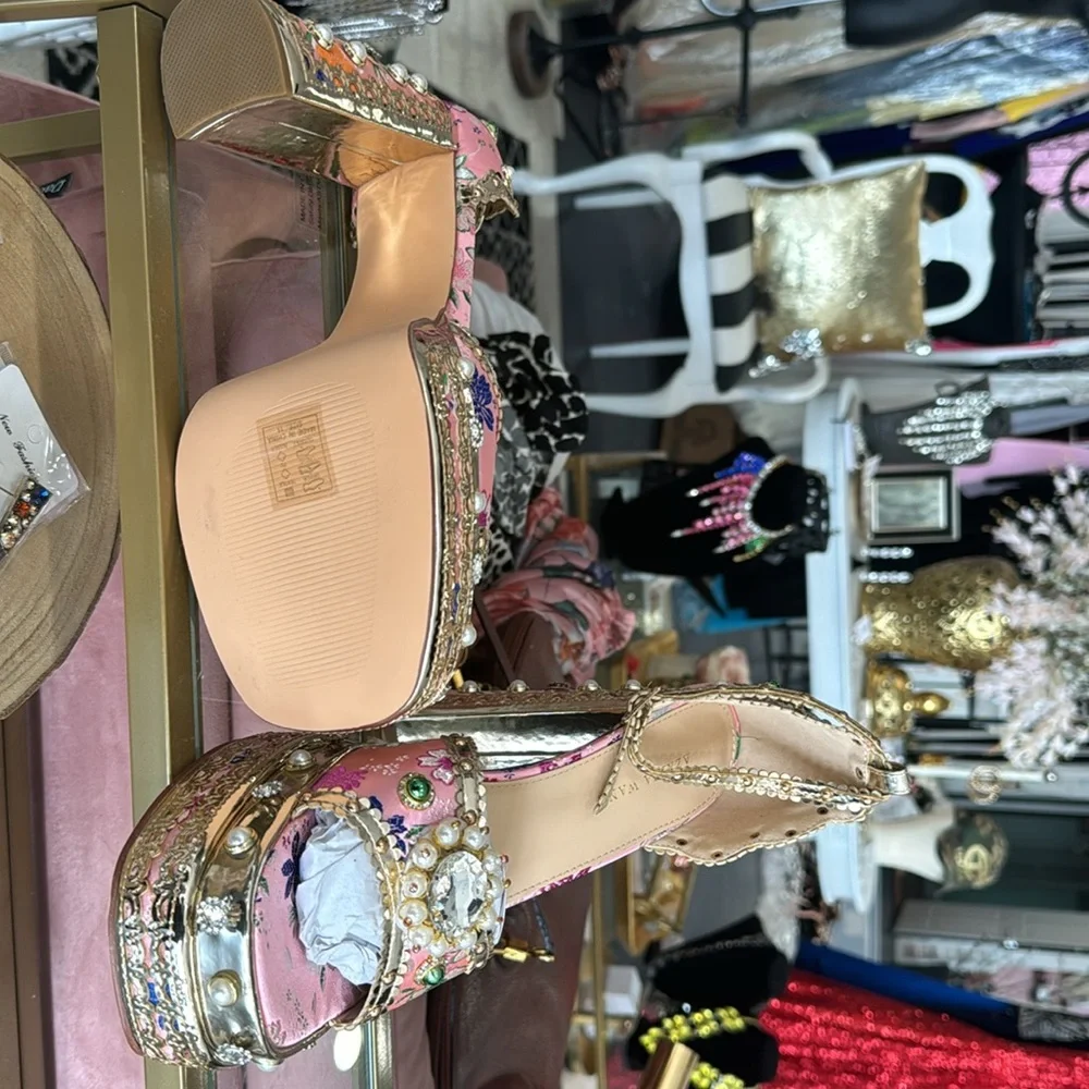 AZALEA WANG CICI Jeweled Heels - Picture 4 of 4